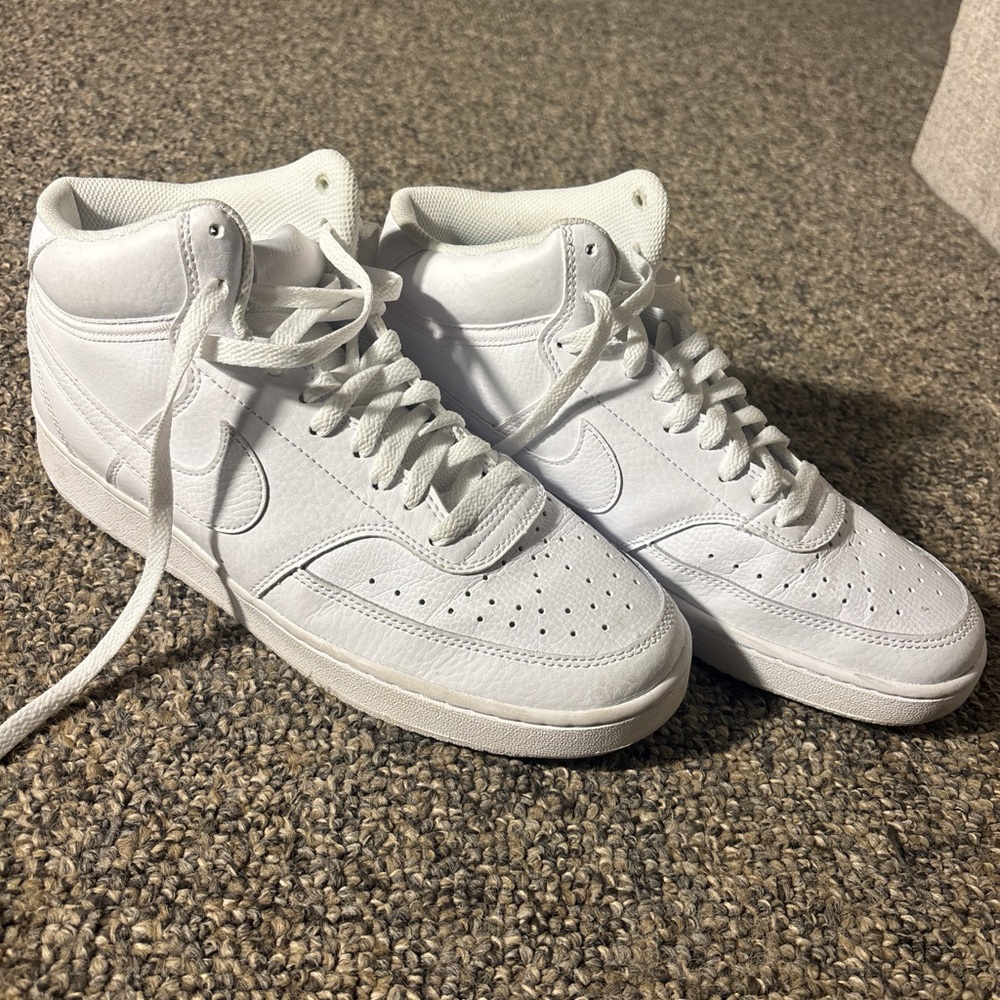 Men's White High-Top Sneakers